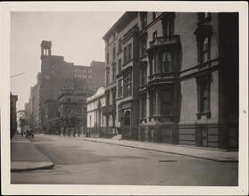 [East 36th Steet, looking west from Park Avenue.]