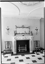 Miss Emily Trevor [residence]. Entrance hall fire place.