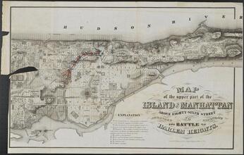 Map of the Upper Part of the Island of Manhattan Above Eighty-sixth Street