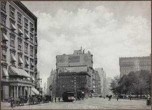[Madison Square looking toward the Worth Monument.]