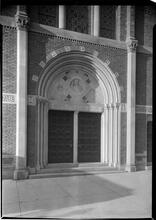 Park Avenue [Methodist Episcopal] Church. Main entrance detail.