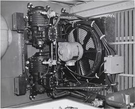 [Engine of a refrigerated railroad car.]