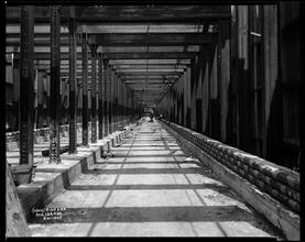 Unidentified railroad tracks.