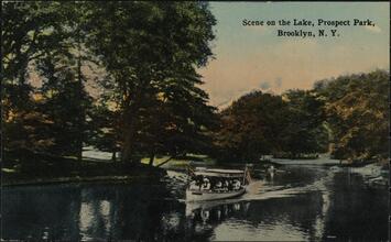 Scene on the Lake, Prospect Park, Brooklyn, N.Y.