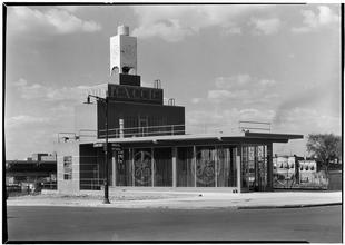 Rex Cole [Building]. Rear view of building.