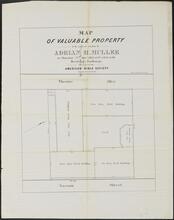 Map of Valuable Property to be Sold at Auction by Adrian H. Miller