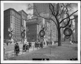Madison Square, Worth Monument. [Mayor's Committee to Welcome British & French War Commissions.]