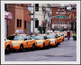 Taxis Wait to Refuel, Long Island City, Queens