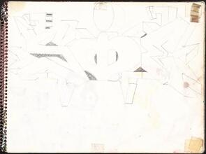 [Page in sketchbook belonging to Kies TNR.]