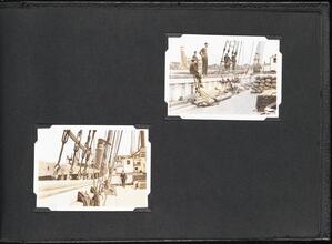 "Theoline" [Men on the deck of the "Theoline".]