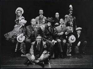 [Cast of "Break a Leg".]