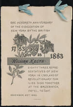One Hundredth Anniversary of the Evacuation of New York by the British
