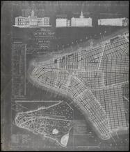 The Actual Map and Comparative Plans Showing 88 years growth of the City of New York