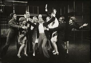 ["Company" theater still.]