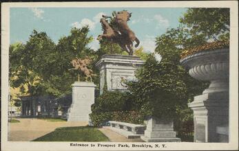 Entrance to Prospect Park, Brooklyn, N. Y.