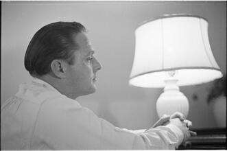 Christopher Lynch [Christopher Lynch, Irish tenor, at a piano.]
