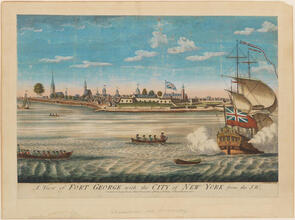 A View of Fort George with the City of New York from the Southwest
