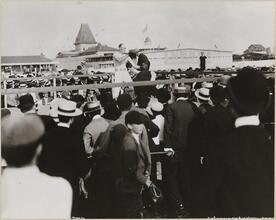 Sports, Boxing, Bob Fitzsimmons & Bosworth at Manhattan Beach.