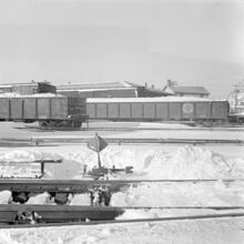 [Railroad yard after a snowstorm.]