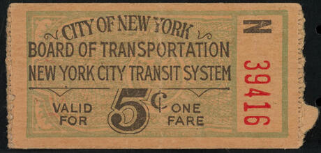 City of New York. Board of Transportation. New York City Transit System