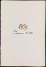 [List of members and seating arrangement for the Engineers Club annual banquet.]