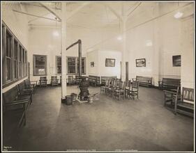 Norwegian America Line, Pier 30th Street, Brooklyn, Interior, Upper Waiting Room.