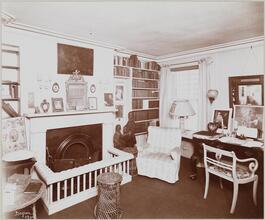 Interiors, Elsie de Wolfe, Library.