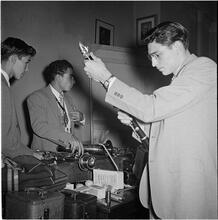 Swing Band Contest Sponsored by LOOK [Preparing backstage.]