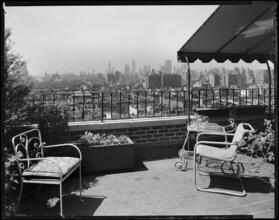 [Terrace overlooking the city.]