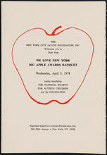 The New York City Jaycee Foundation, Inc. Welcomes you to Their First We Love New York Big Apple Awards Banquet