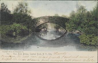 Vine Arch Bridge, Central Park, N. Y. City.
