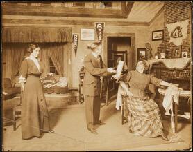 [Lolita Robertson as Mrs. Reynolds, Max Figman as Dick Meade and Rose Coghlan as Mrs. Collins in "Fine Feathers".]