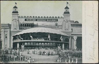 Marine Scenic Railway, Dreamland Park, Coney Island.