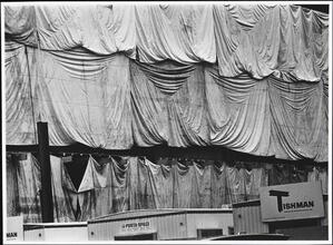 Draped Construction Site
