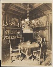 [Residence. Interior, dining room.]