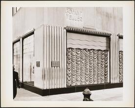 56th Street and Fifth Avenue. Bonwit Teller. Display windows