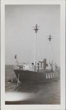 [Ambrose vessel anchored at sea.]