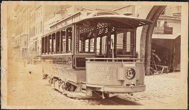 Cable Cars [U.S. Mail Line, Walnut Hills Cable Road No. 135 streetcar, Fountain Square & Woodburn Avenue, Cincinnati, Ohio.]