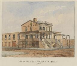 The Croton Cottage, Fifth Ave. and 40th Street, 1865