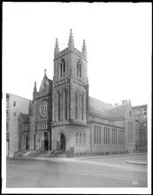 Madison Avenue at the N.E. corner of 71st Street. St. James Protestant Episcopal Church, general view.