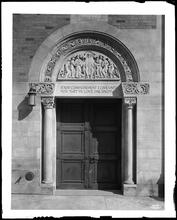 Park Avenue and East 51st Street. St. Bartholomew's Protestant Episcopal Church, detail of 51st Street door.
