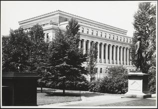 535 West 114th Street. Columbia University. Butler Library, view from south lawn