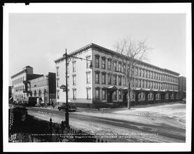 46-62 Goodwin Place. View looking S.W. at S.W. corner of Grove Street and Goodwin place.