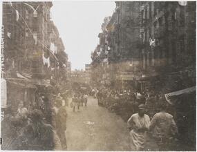 [Street and food vendors.]