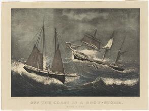 Off the Coast in a Snow Storm.