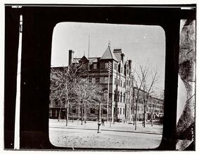 Children's Aid Society: Front view of Tompkins Square Lodging House.