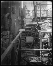 Woolworth Building, Looking West From Platform [Construction zone.]