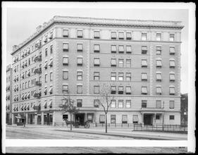 West 117th Street between St. Nicholas and 7th Avenues. Apartment house.
