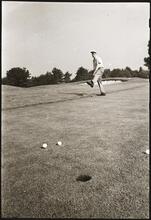 Walter Cartier, Prizefighter of Greenwich Village [Walter Cartier playing golf.]