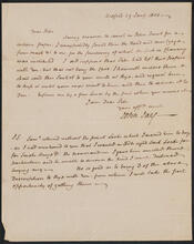 Letter from John Jay to Peter Jay Munro, January 29, 1803